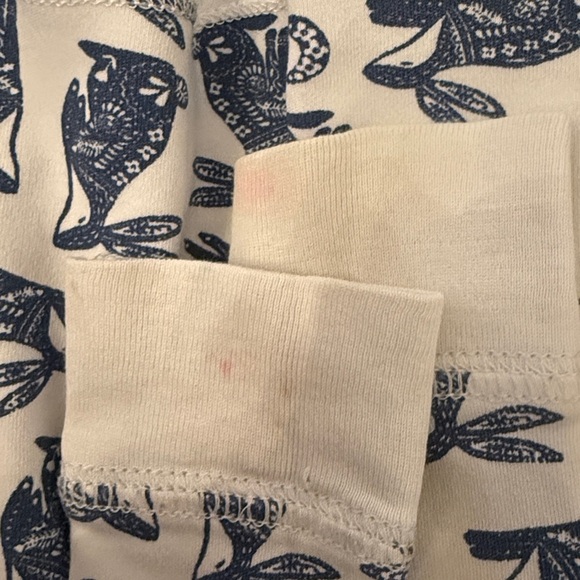 Roberta Roller Rabbit White and Blue Bunny Pajama Set - Picture 4 of 5